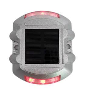 Marqueur routier <span class=keywords><strong>solaire</strong></span> réfléchissant <span class=keywords><strong>de</strong></span> <span class=keywords><strong>qualité</strong></span> supérieure, rond, à LED clignotant, type œil <span class=keywords><strong>de</strong></span> chat, pour la sécurité routière - Product Image 2