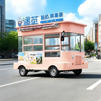 Camionnette alimentaire électrique personnalisée, mini-remorque pour hamburgers, café, glaces, poulet frit, restaurant, chariot de restauration
