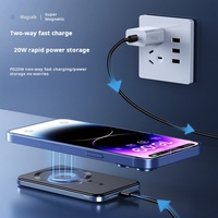 Chargeur rapide portable de haute qualité 5000mAh 20W, mini batterie externe sans fil, charge magnétique ABS Type-C pour appareils mobiles, OEM/ODM, prise USA