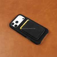 Microfibre daim Business Design coque de téléphone magnétique portefeuille couverture accessoire coffret pour iphone 17 étui en cuir
