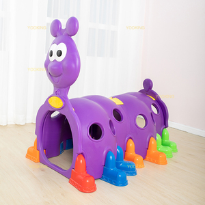 Plástico CaterpillarTunnel Kindergarten Preescolar Niños Juguetes Bebé Gatear Empalmable Púrpura Caterpillar Tunnel <span class=keywords><strong>para</strong></span> niños - Product Image 4