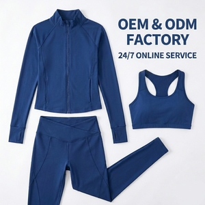 Set di abbigliamento Coords per donna <span class=keywords><strong>pantaloni</strong></span> larghi con Zip personalizzati della tuta dei pesi massimi e <span class=keywords><strong>pantaloni</strong></span> della tuta larghi con Zip e Set di felpe con cappuccio - Product Image 1