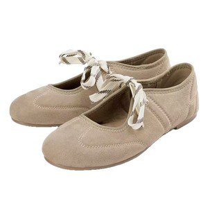ZA2026 Nuevo Producto de Verano, Zapatos de <span class=keywords><strong>Mujer</strong></span> - Zapatos Planos Estilo Ballet de Terciopelo Color Marrón Arroz - Sandalias Individuales - Zapatos de Baile - Product Image 5