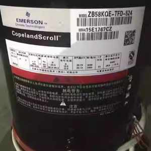 คอมเพรสเซอร์แบบสโครล Copeland รุ่น ZB58KQE TFD 524 8 แรงม้า สำหรับทำความเย็นอุณหภูมิต่ำ ใช้ในอุตสาหกรรม - Product Image 1