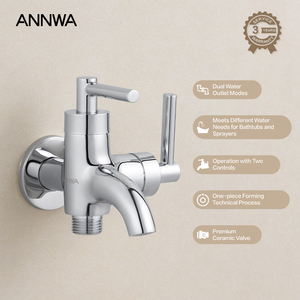 Cabezal de Ducha Fijo Cromado Eficiente con Función de Ahorro de Agua para Baño - Product Image 3