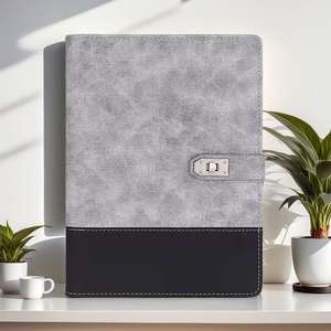 High Quality <b>A5</b> Hardcover Luxury <b>Diary</b> Notebook Pen Set Fabric/PP Cover Saddle Stitching Custom Printing Customizable Features - Product Image 4