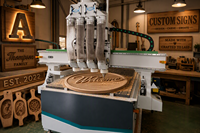 Máquina de Corte y Grabado CNC para Madera, de Cuatro Ejes, Grabado 3D, Alta Precisión, con Certificación CE