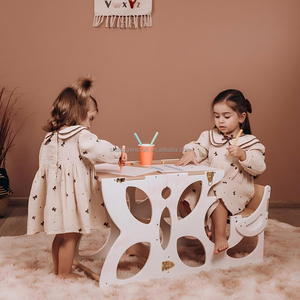 Tavolo Attività Montessori 2-in-1 Convertibile con Sgabello e Torre di Apprendimento per Cucina, <span class=keywords><strong>Aiutante</strong></span> per Bambini ad Uso Domestico - Product Image 6