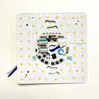 Module LED PCB carré en aluminium dimmable 2835 SMD pour plafond 3000-6000K 120V 24W Ra90 1900LM Garantie 3 ans