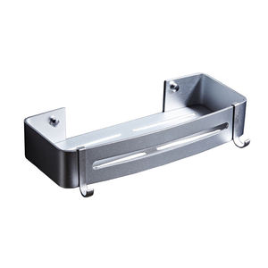 Étagère <span class=keywords><strong>de</strong></span> douche moderne en aluminium pour rangement <span class=keywords><strong>de</strong></span> <span class=keywords><strong>salle</strong></span> <span class=keywords><strong>de</strong></span> <span class=keywords><strong>bain</strong></span> avec crochets, panier <span class=keywords><strong>de</strong></span> douche, vente en gros pour usage domestique, hôtelier et commercial - Product Image 2
