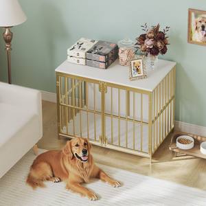 Meubles <span class=keywords><strong>de</strong></span> caisse pour chien, niche intérieure en métal pour chien, cage pour chien robuste pour chien <span class=keywords><strong>de</strong></span> petite/moyenne taille, table d'appoint décorative - Product Image 6