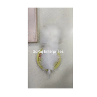Soraj Enterprises Premium Plumes de volaille teintées de 3,6 pouces pour centres de table, mariages, fêtes, projets de chapellerie et mode