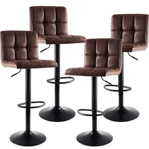 Luxus Vintage höhen verstellbarer Stuhl Küche Hochs tühle Barhocker Industrieller drehbarer Bar stuhl