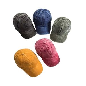 Wholesale Custom Logo Blank Washed Unstructured Low Profile Dad Hat Cotton <b>Plain</b> Strapback Vintage Baseball <b>Cap</b> - Product Image 2