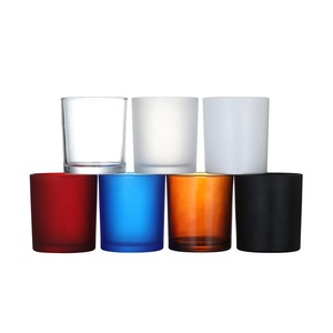 Personalizzato colorato 10oz 14oz rosso bianco nero ambra <span class=keywords><strong>blu</strong></span> trasparente smerigliato contenitore candela barattoli di vetro con coperchio in legno di bambù in vendita - Product Image 6