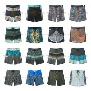 Customized Hot Sale Repreved Custom Made Men's Shorts 4 Way Stretch Board Shorts Surf Shorts For Wholesale