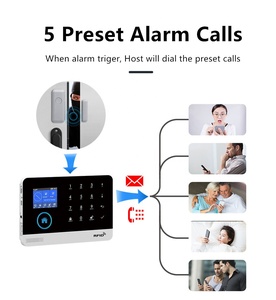 Système d'alarme de sécurité domestique sans fil GSM Kit d'alarme anti-intrusion WiFi Tuya Alarme de sécurité domestique ACJ-401 GSM+WiFi K - Product Image 4