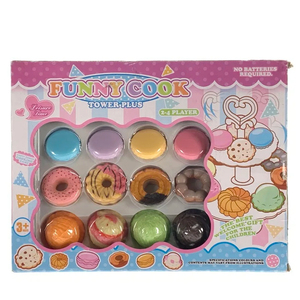 Los niños fingen jugar y preescolar pastel de plástico galletas simulación refrescos comida juguete conjunto - Product Image 1