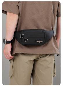 National Style Fashion <b>Chest</b> Bag with Zipper Closure Oxford Material Large Capacity Durable Design Fanny Pack - Product Image 5