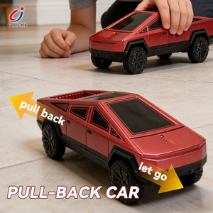 Camioneta de juguete Chengji con función de retroceso, modelo de simulación de fricción, varios colores, mini coches de plástico de juguete para niños y bebés - Product Image 2