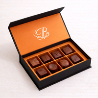 VENTE CHAUDE Emballage en papier de qualité supérieure sur mesure OEM, boîte à chocolat de plusieurs tailles, emballage alimentaire avec séparateur