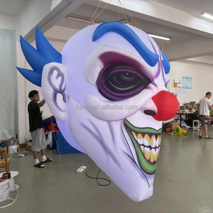 Décoration d'Halloween : Tête de Clown Squelette Gonflable Réaliste, Tête de <span class=keywords><strong>Diable</strong></span> Gonflable avec Chapeau <span class=keywords><strong>pour</strong></span> Activités et Événements - Product Image 3