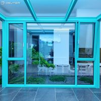 Ventanas Abatibles y Giratorias de Aluminio con Rotura de Puente Térmico Technoform de Bajo Consumo Energético, Triple Acristalamiento Low-E para Proyectos de Diseño de Casas Pasivas