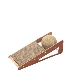 กระดานข่วนสำหรับแมวพร้อมลูกบอล ทนทาน ไม่หลุดลอก เหมาะสำหรับแมวในบ้าน - Product Image 1