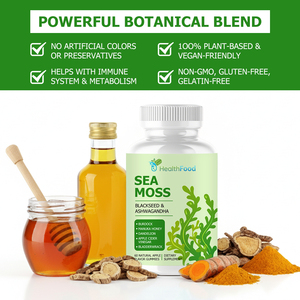 Factory Direct Sea Moss Gummies with Total Carbohydrate Helps Maintain Mental Clarity and Mood Stability Gummies - Product Image 6
