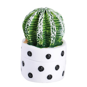 Cactus artificiel miniature en résine, ensemble de plusieurs pièces, plante décorative hautement réaliste pour la maison, le bureau ou la présentation sur le bureau - Product Image 5