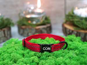 Collier pour chat réglable personnalisé avec décoration nœud papillon, collier réfléchissant en velours uni pour garçons et filles - Product Image 3