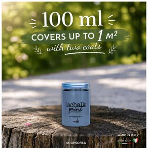 44 GIPSOFILA 100 ml LaChalk the evolution of <b>chalk</b> paint Where <b>chalk</b> meets resin: Hybrid <b>Chalk</b> Resin Paint made in Italy - Product Image 2
