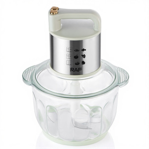 Robot culinaire multifonction 5L avec bol en verre, hachoir à viande, hachoir à légumes et oignons, et pilon à ignames - Product Image 4