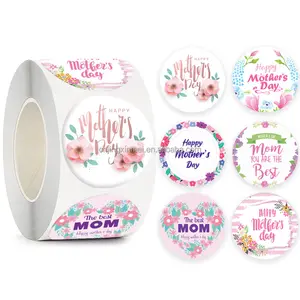 Wholesale Amazon Bouquet Ring Happy Mother's Day Mother's Day Sticker Closure Label