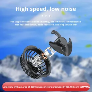 [36V] พัดลมระบายความร้อนแบบไร้แปรงถ่าน DC USB รุ่น <span class=keywords><strong>SCD301</strong></span> ขนาด 105 มม. พร้อมฮีทซิงค์ทองแดง สำหรับเสื้อผ้าปรับอากาศ - Product Image 2