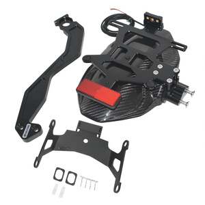 Guardabarros Trasero de Fibra de Carbono para <span class=keywords><strong>HONDA</strong></span> <span class=keywords><strong>CB650R</strong></span> CBR650R 2024-2025, Protector de Salpicaduras, Portaplaca con Luz LED Trasera - Product Image 2