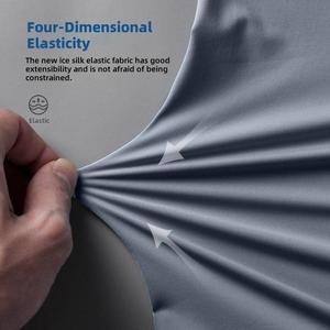 Датский кроненштейн (датский кронштейн) Быстросохнущий легкий спортивный костюм 2-в-1 для мужчин: летние шорты и футболка из ледяного шелка для бега, новинка 2025 года для подростков - Product Image 4