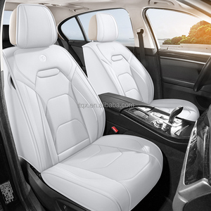 Grey Luxury <strong>Car</strong> <strong>Seat</strong> Covers Full Set Nappa Leather 360 <strong>Wrap</strong> Fit <strong>for</strong> Ford F-150 Escape Explorer All Season Universal - Product Image 1