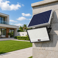 Projecteur LED solaire IP67 étanche pour extérieur, télécommande, angle de faisceau réglable, 320C 6000K/2700K, éclairage d'entrepôt