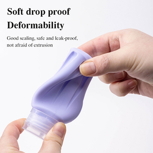 Bouteilles de voyage en silicone, contenants compressibles en silicone, tube de shampoing, bouteille cosmétique en silicone, tube - Product Image 4