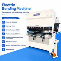 Prensa Plegadora CNC Eléctrica de Alta Precisión, 70 Toneladas, 2000 mm, Bajo Consumo de Energía, Equipo de Plegado de Chapa Metálica con Servoaccionamiento