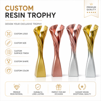 Trophées en résine personnalisés avec motifs gravés pour les compétitions et les récompenses événementielles