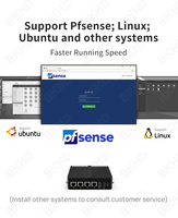 BKHD L Mini PC N100 N150 4*2.5G Ethernet Fibre 4G/5G/WIFI Firewall Appliance avec VPN Pfsense X86 Linux Company Gateway X86