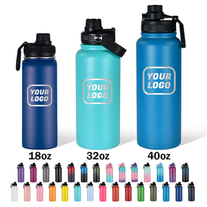 <span class=keywords><strong>Bouteille</strong></span> en métal personnalisée avec logo, 18 oz, 32 oz, 40 oz, gourde de <span class=keywords><strong>sport</strong></span> écologique, <span class=keywords><strong>bouteille</strong></span> d'eau en acier inoxydable isolée sous vide - Product Image 2