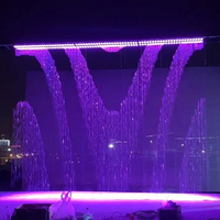 Cortina de Agua Digital de Fábrica Directa, Programable, con Gotas de Agua Suspendidas, Luz RGB/Láser, Acero Inoxidable, IP68, Resistente al Agua y al Fuego
