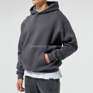 Fabricants de sweats à capuche en vrac vierges Streetwear lourd 100% coton éponge française sweat à capuche unisexe imprimé personnalisé - Product Image 1