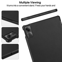 Housse de protection pour tablette Xiaomi Redmi Pad SE 11 pouces 2023, support pliable à trois volets, coque fine et légère avec fonction de réveil et de mise en veille automatique