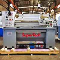 SuperTech C0636B/1000 Tour horizontal à banc Machine 220V à usage moyen avec moteur manuel nouveau pour le traitement des métaux