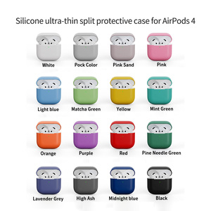 Coque de protection en silicone amovible et séparable pour <span class=keywords><strong>Airpods</strong></span> 4 <span class=keywords><strong>3</strong></span> 2 1 Pro, vente directe d'usine chinoise, <span class=keywords><strong>meilleur</strong></span> <span class=keywords><strong>prix</strong></span> - Product Image 6