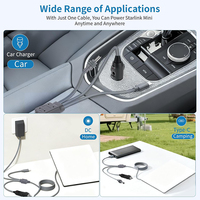 Utech Stromkabel für Starlink Mini 10FT/3M, 3-in-1 Autoladegerät/USB-C/DC zu DC Stromkabel für Wohnmobil/LKW/Outdoor-Reisen